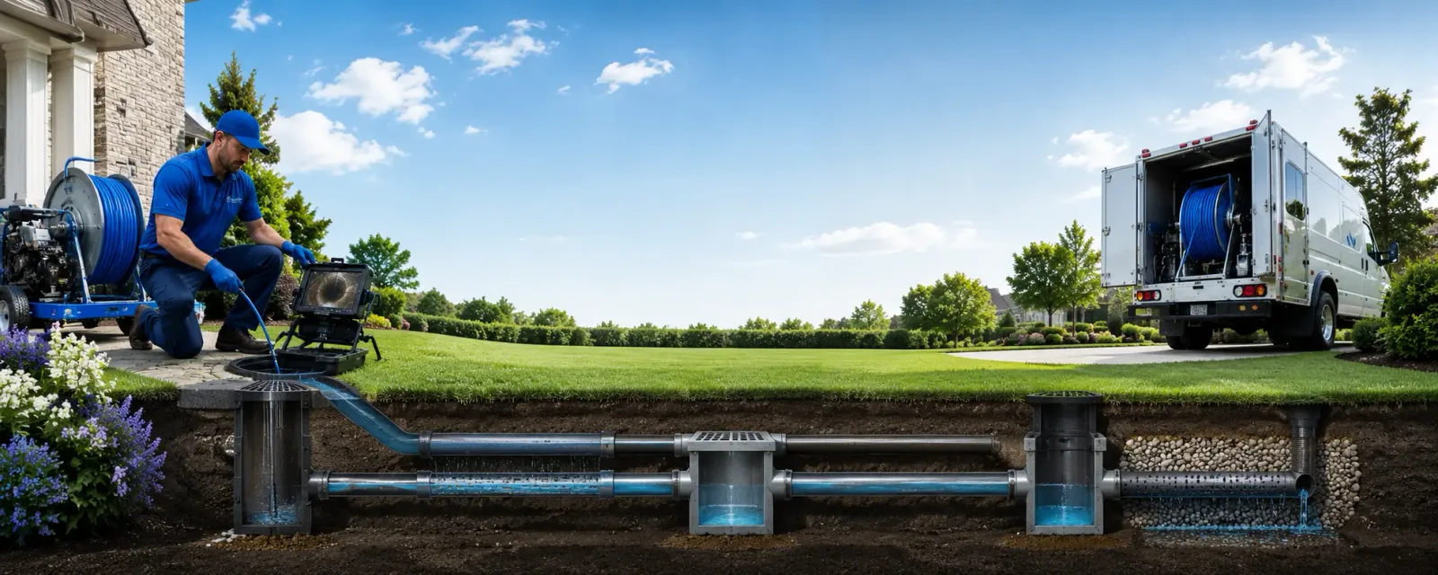 Outdoor drain cleaning information for Odin, IL